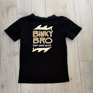 Binky Bro Black Surf Snow Skate Graphic Tee
